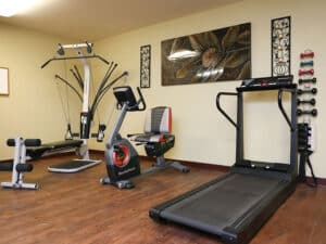 State of the art rehabilitation and exercise room.